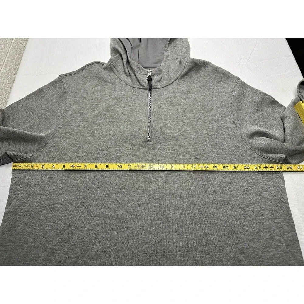 Nike Dri-Fit Golf 1/4 Zip Hooded Pullover Size XL Heathered Grey DN1906-003